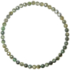Bracelet en tourmaline verte - perles rondes facettées 4 mm