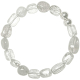 Bracelet en cristal de roche - Perles roulées 8 à 12 mm