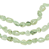 Collier en préhnite - Perles roulées 8 à 12 mm - 50 cm