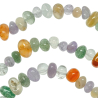 Collier en pierres naturelles mixtes - Perles roulées 8 à 12 mm - 55 cm
