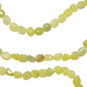 Collier en serpentine - Perles roulées 5 à 8 mm - 50 cm