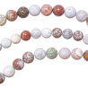 Collier en jaspe océan - Perles rondes 8 mm - 55 cm