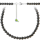 Collier en spinelle noir - Perles rondes 8 mm - 43 cm