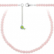 Collier en quartz rose - Perles rondes 6 mm - 43 cm