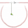 Collier en quartz rose - Perles rondes 6 mm - 90 cm