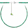 Collier en malachite - Perles rondes 4 mm - 70 cm