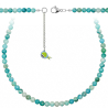Collier en hémimorphite - Perles rondes 6 mm - 38 cm