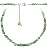 Collier en jaspe africain - Perles roulées 5 à 8 mm - 43 cm