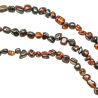 Collier en oeil de boeuf ou taureau - Perles roulées 5 à 8 mm