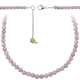 Collier en lépidolite - Perles rondes 6 mm - 43 cm