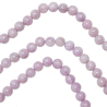 Collier en lépidolite - Perles rondes 6 mm - 70 cm
