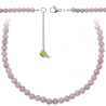 Collier en lépidolite - Perles rondes 6 mm - 70 cm