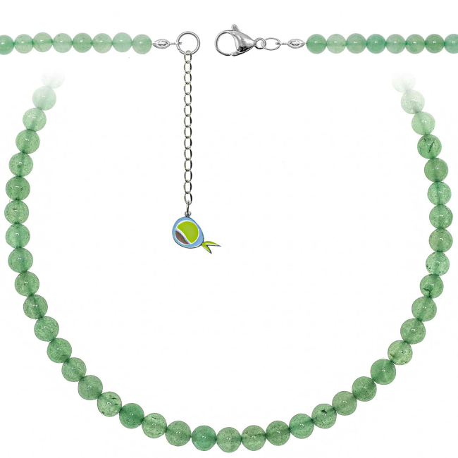 Collier en aventurine - Perles rondes 6 mm - 70 cm
