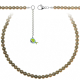 Collier en quartz fumé - Perles rondes 6 mm - 38 cm