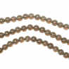 Collier en quartz fumé - Perles rondes 6 mm - 90 cm