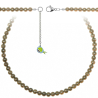 Collier en quartz fumé - Perles rondes 6 mm - 90 cm