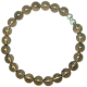 Bracelet en quartz fumé - Perles rondes 8 mm