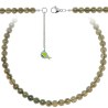 Collier en quartz fumé - Perles rondes 8 mm - 38 cm