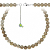 Collier en quartz fumé - Perles rondes 10 mm - 70 cm