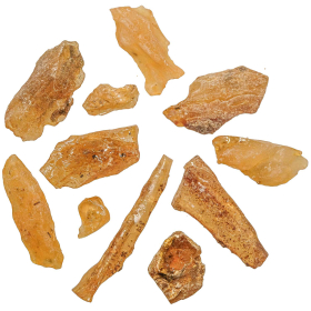 Pierres brutes ambre de Madagascar - 2 à 6 cm - 25 grammes