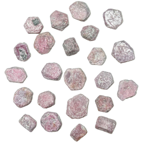 Pierres brutes cristaux de rubis - 1 à 1.5 cm - Lot de 2