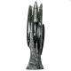Statue en marbre fossilifère d'orthocéras - 36 cm - 3.18 kg