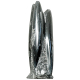 Statue en marbre fossilifère d'orthocéras - 18 cm - 836 grammes