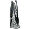 Statue en marbre fossilifère d'orthocéras - 18 cm - 836 grammes