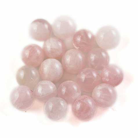 Sphères de quartz rose - 2 à 2.5 cm - Lot de 3