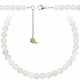 Collier en agate blanche - Perles rondes 10 mm - 70 cm