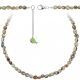 Collier en agate de Botswana - Perles roulées 5 à 8 mm - 60 cm