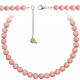 Collier en thulite - Perles rondes 10 mm - 43 cm