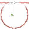 Collier en thulite - Perles rondes 6 mm - 60 cm