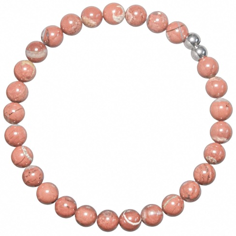 Bracelet en jaspe breschia - Perles rondes 6 mm