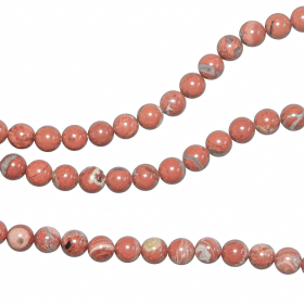Bracelet en jaspe breschia - Perles rondes 6 mm