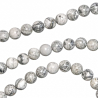 Collier en jaspe picasso - Perles rondes 8 mm - 38 cm