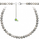 Collier en jaspe picasso - Perles rondes 8 mm - 70 cm