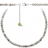 Collier en jaspe picasso - Perles rondes 6 mm - 90 cm