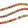 Bracelet en jaspe mokaite - Perles rondes 6 mm