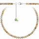 Collier en corail fossilisé - Perles rondes 6 mm - 70 cm