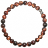 Bracelet en oeil de boeuf - Perles rondes 6 mm