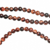 Collier en oeil de boeuf ou taureau - Perles rondes 6 mm - 43 cm