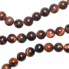 Collier en oeil de boeuf ou taureau - Perles rondes 10 mm - 90 cm