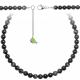 Collier en obsidienne oeil céleste - Perles rondes 8 mm - 60 cm
