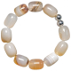 Bracelet en calcédoine - Grosses perles roulées 1.5 cm