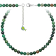 Collier en fuchsite verte - Perles rondes 8 mm - 38 cm