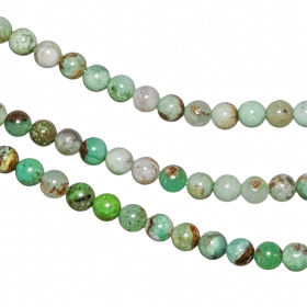 Collier en chrysoprase - Perles rondes 6 mm - 55 cm