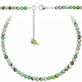 Collier en chrysoprase - Perles rondes 6 mm - 55 cm
