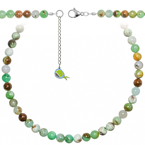 Collier en chrysoprase - Perles rondes 8 mm - 70 cm