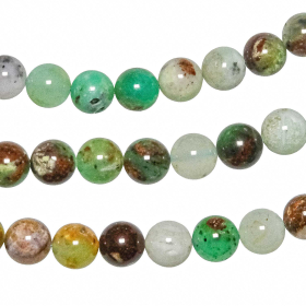Collier en chrysoprase - Perles rondes 10 mm - 50 cm